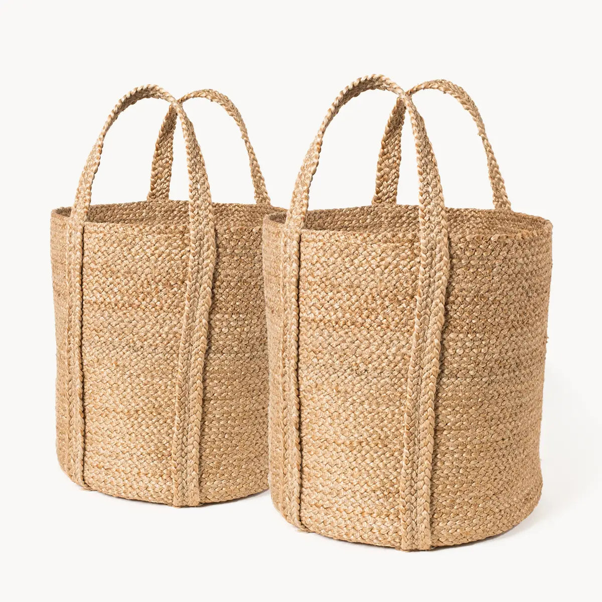 Jute Storage Basket, Natural