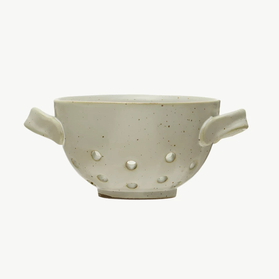 Cream Handled Berry Bowl