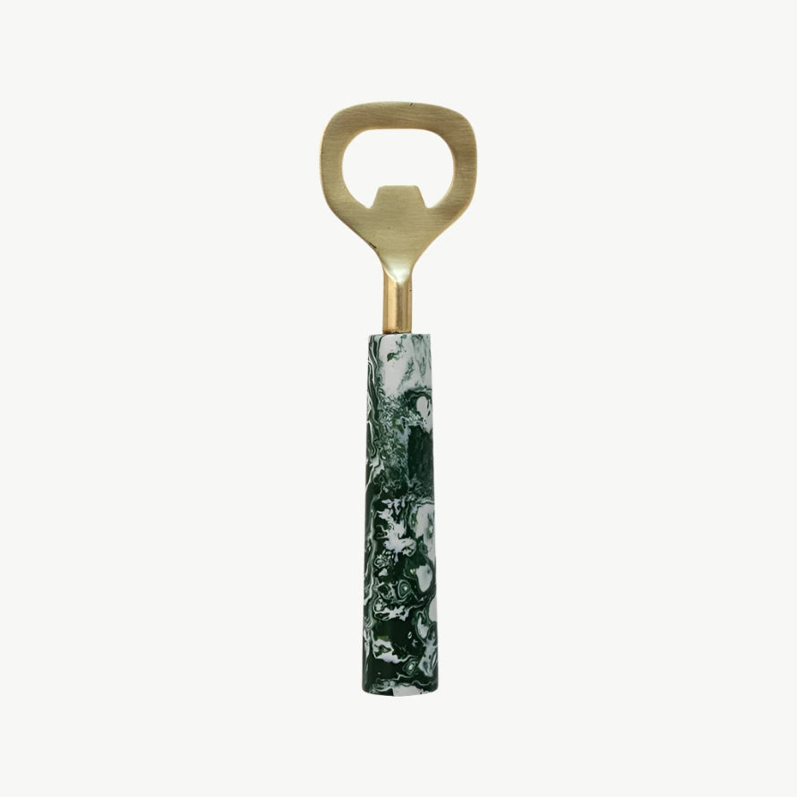 Marbled Green Bottle Opener