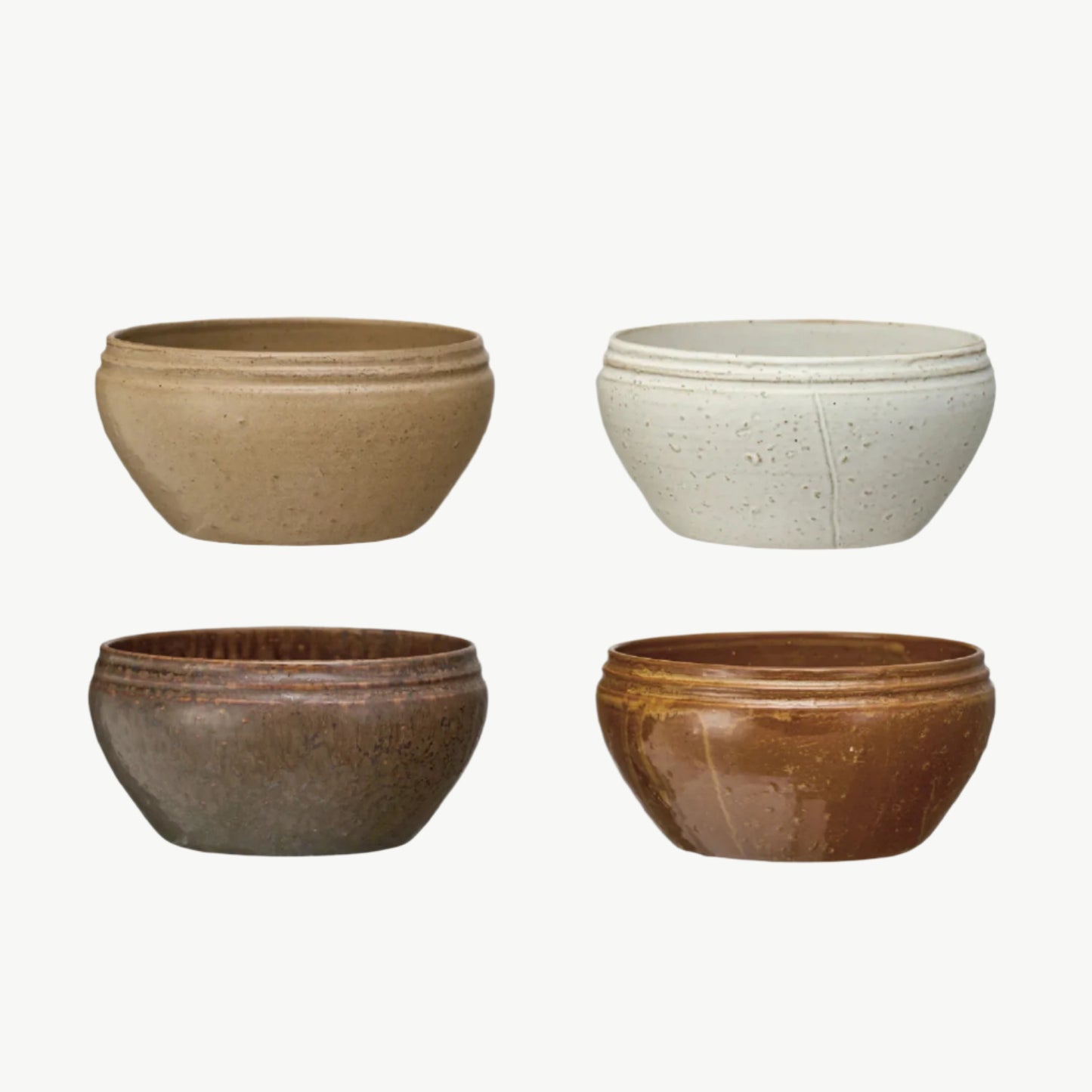 Stoneware Vintage Reproduction Bowl, 4 Colors