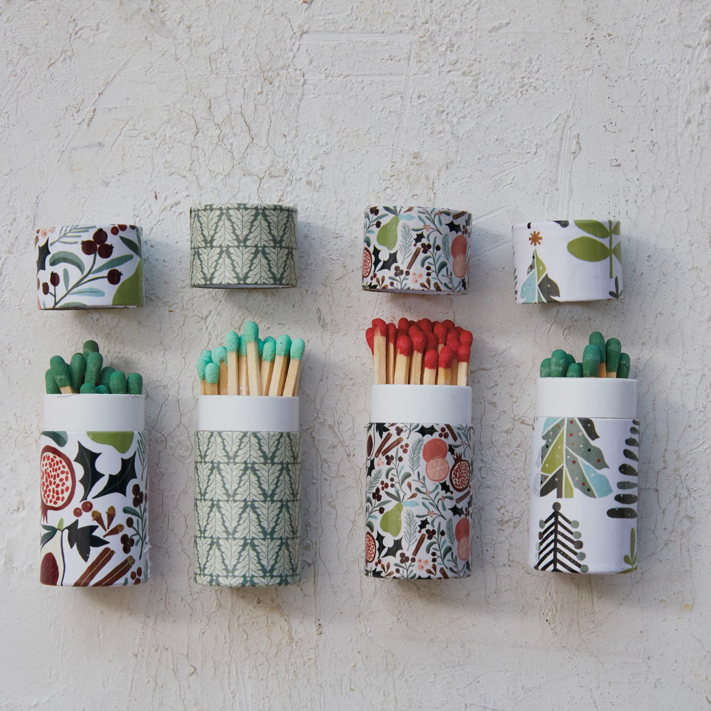 Tube Matchbox with Seasonal Print