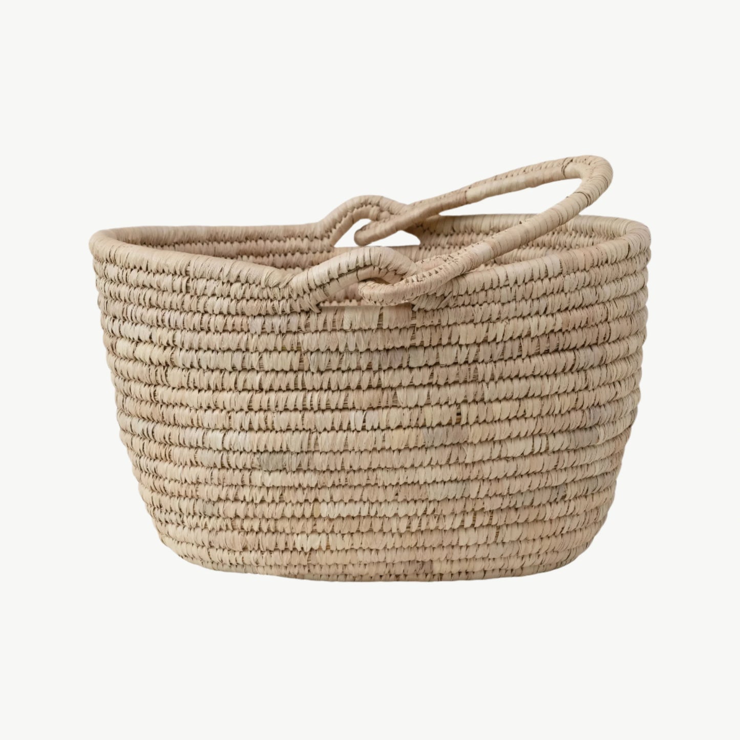 Handwoven Basket with Handle