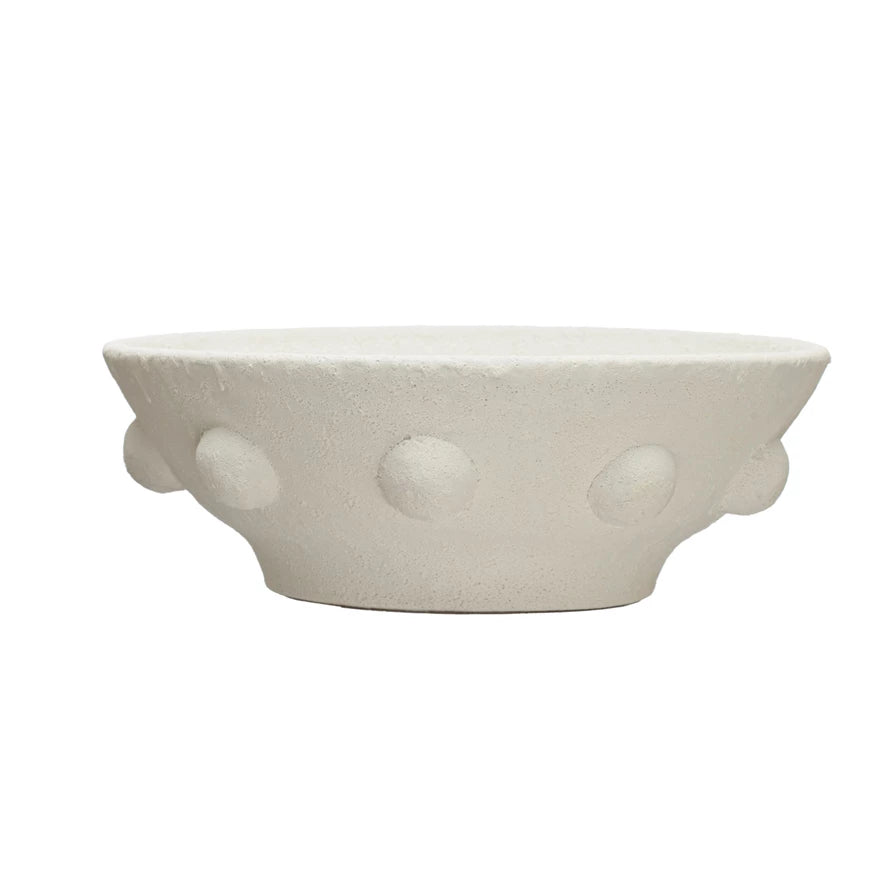 Terracotta Bowl w/ Raised Dots