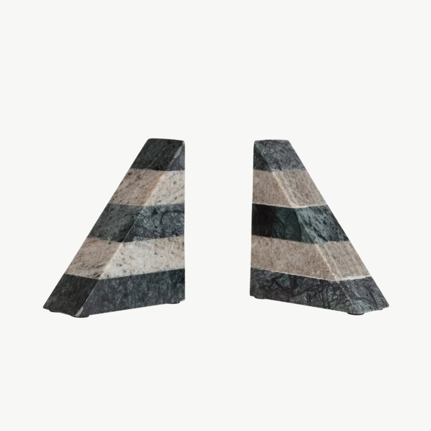 Decorative Marble Bookends, Set of 2