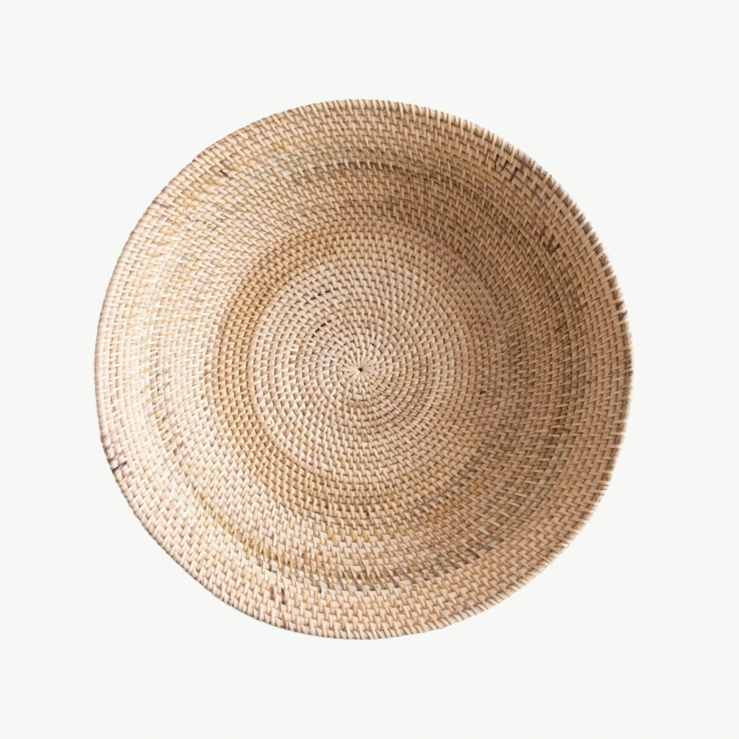 Handwoven Rattan Footed Bowl