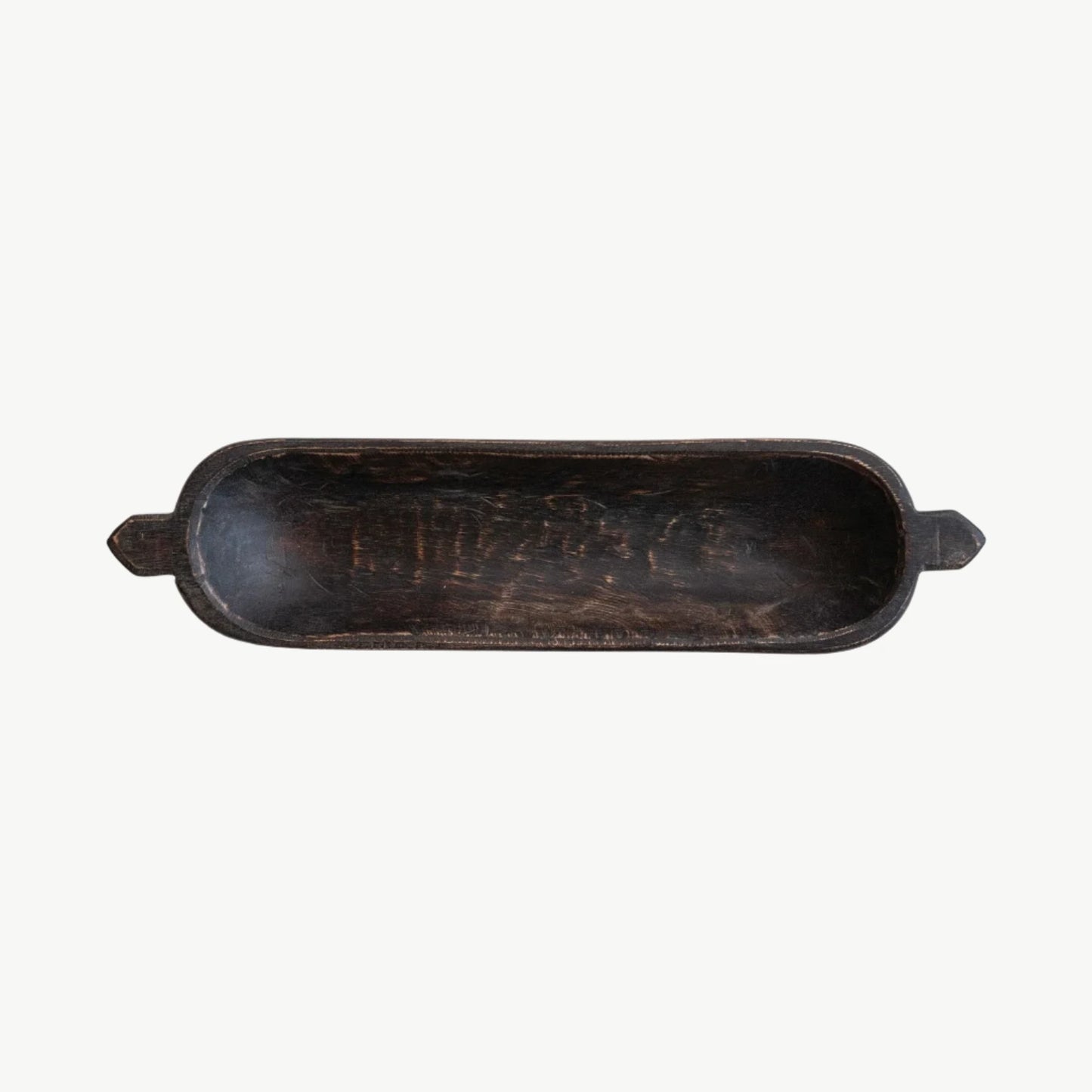 Vintage Wood Trug with Handles