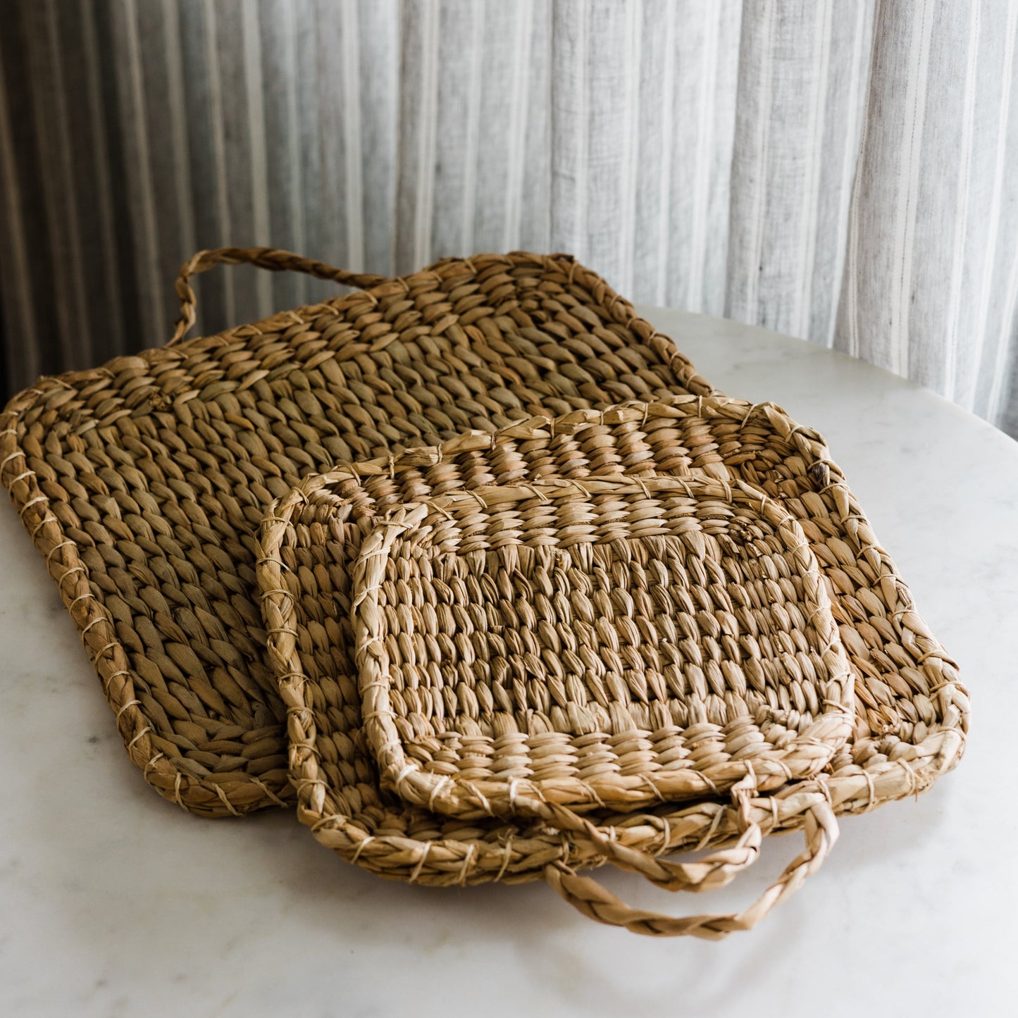 Hand-Woven Trivet Set