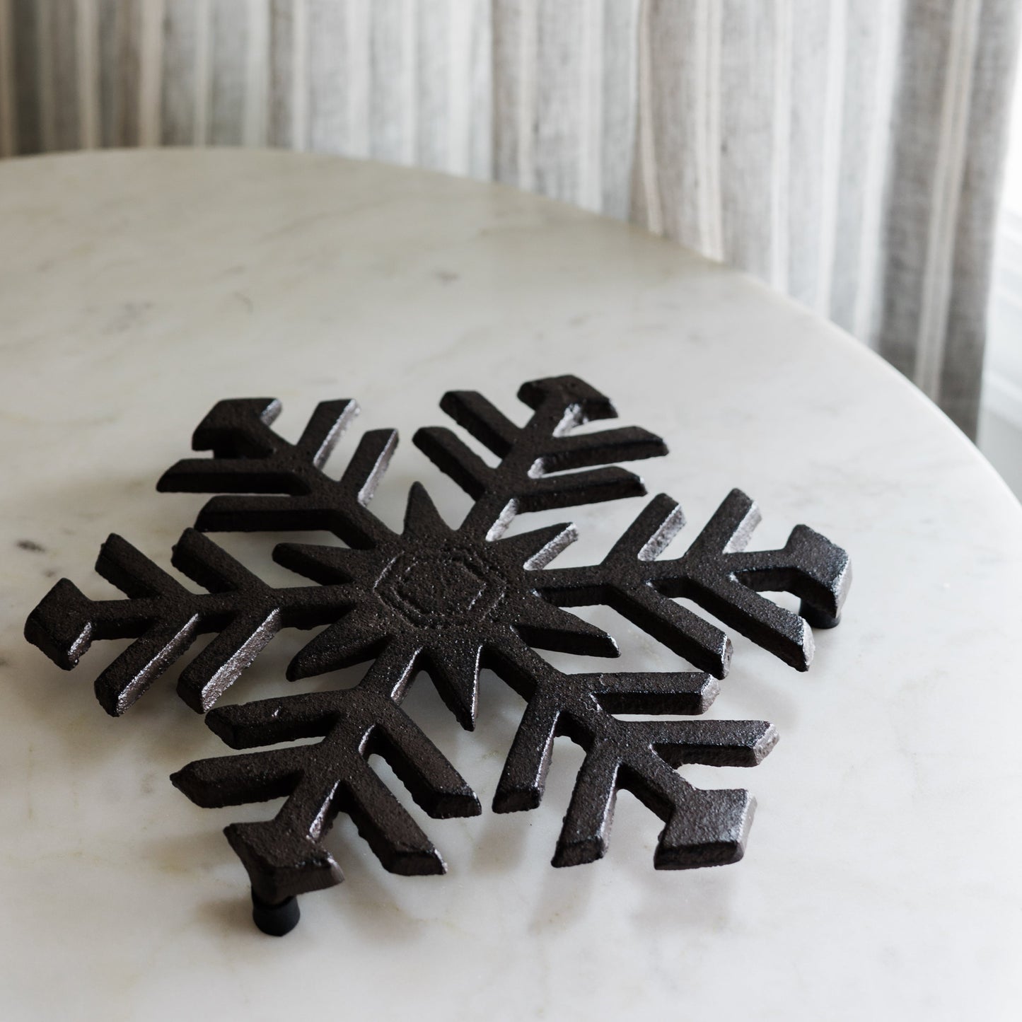 Cast Iron Snowflake Trivet