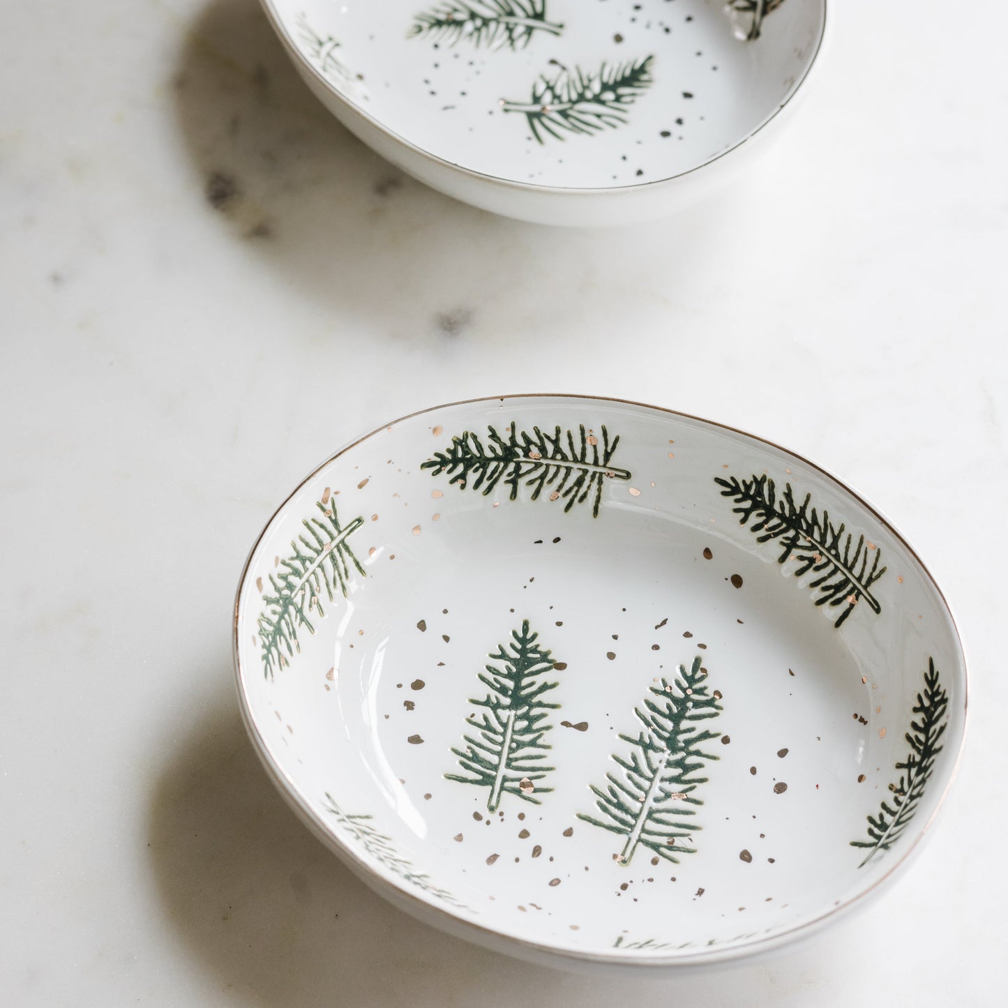 Hand Painted Stoneware Dish