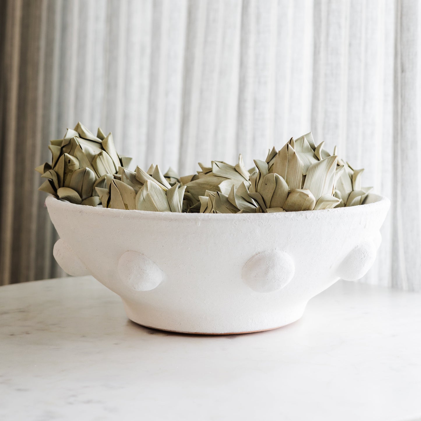 Handmade Dried Palm Leaf Artichoke