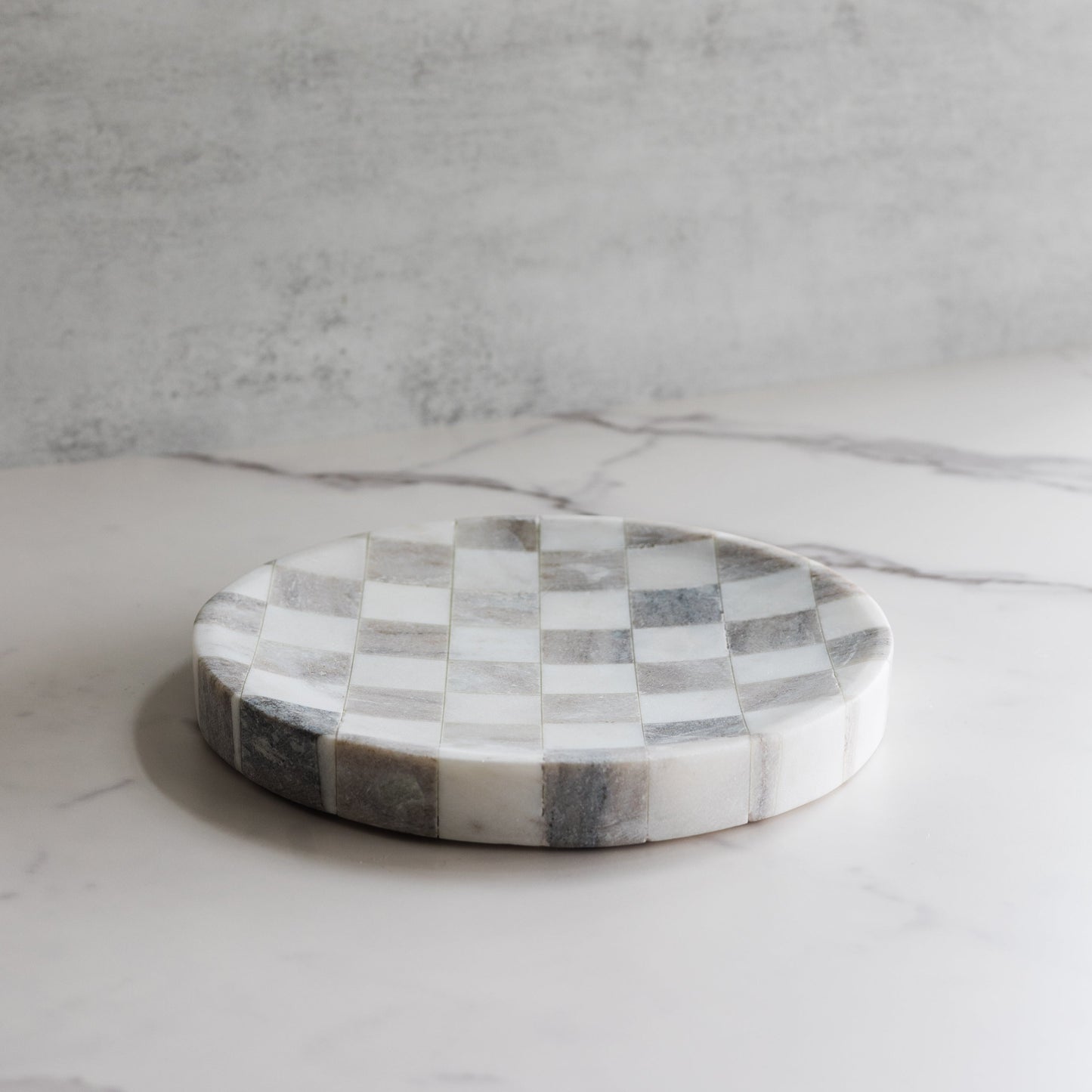 Marble Checkered Cheese/Serving Tray