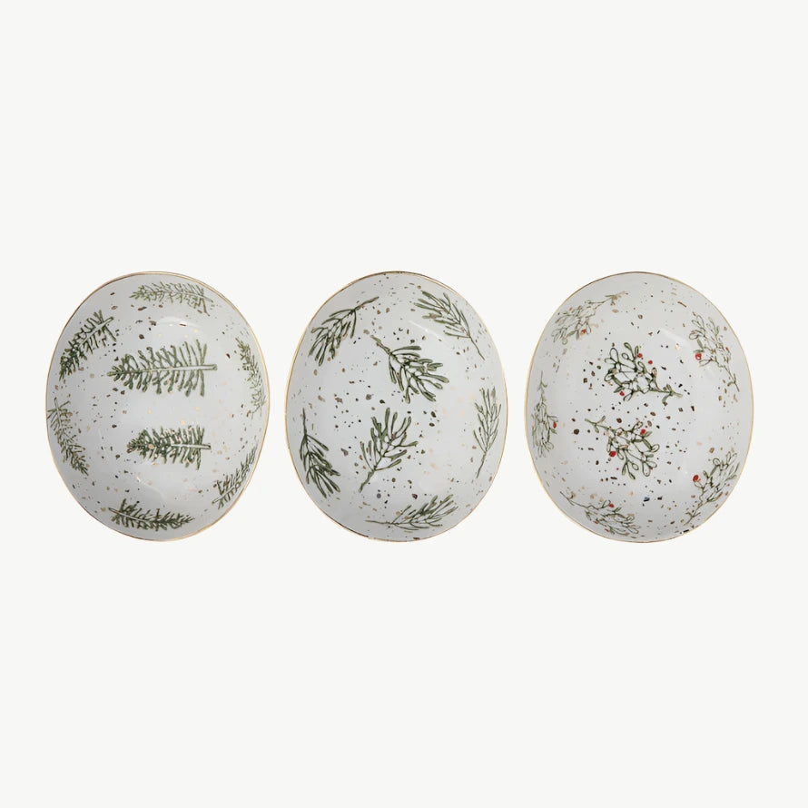Hand Painted Stoneware Dish