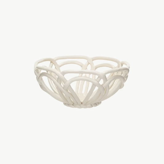 Handmade Stoneware Bread Basket