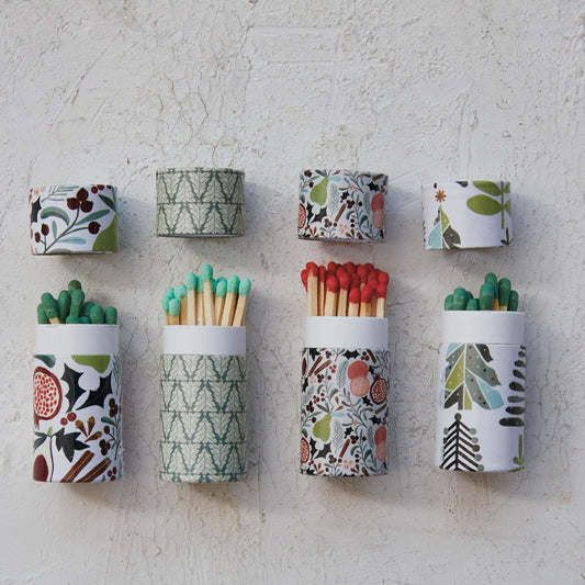 Tube Matchbox with Seasonal Print