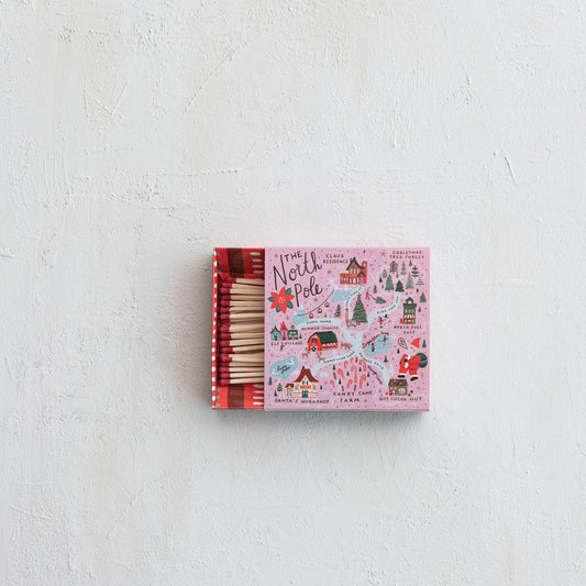 Matchbox with North Pole Print