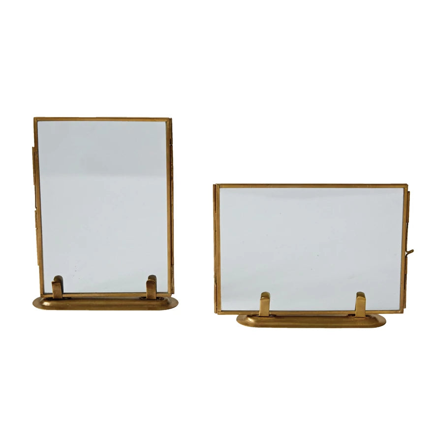 Brass & Glass Photo Frame