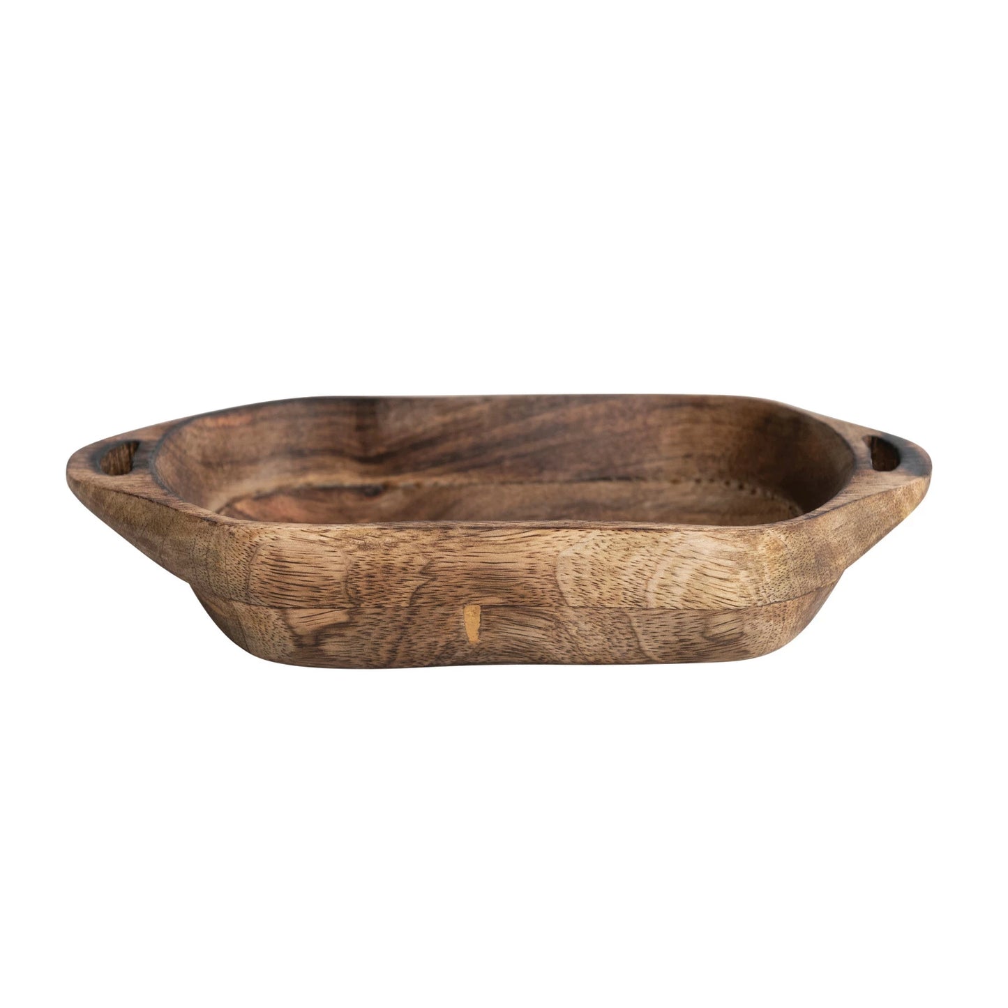 Mango Wood Bowl with Handles