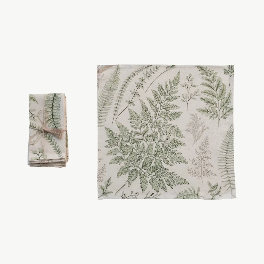 Fern Printed Napkins, Set of 4