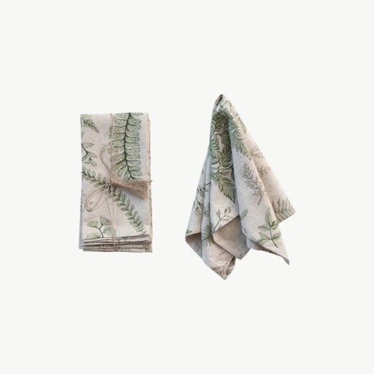 Fern Printed Napkins, Set of 4