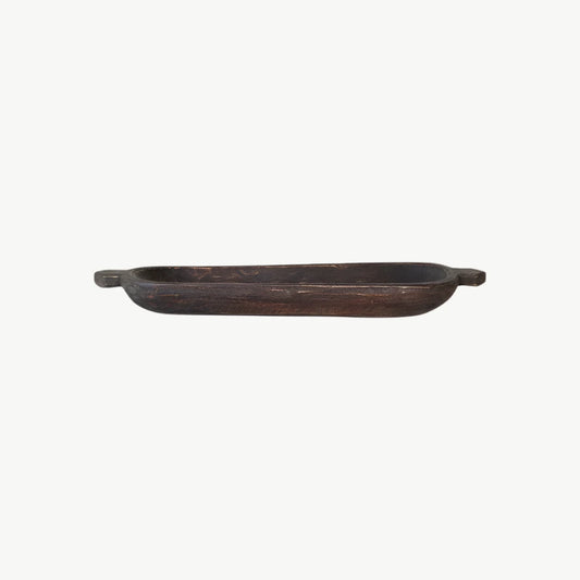 Vintage Wood Trug with Handles