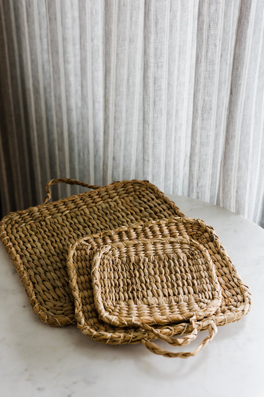 Hand-Woven Trivet Set