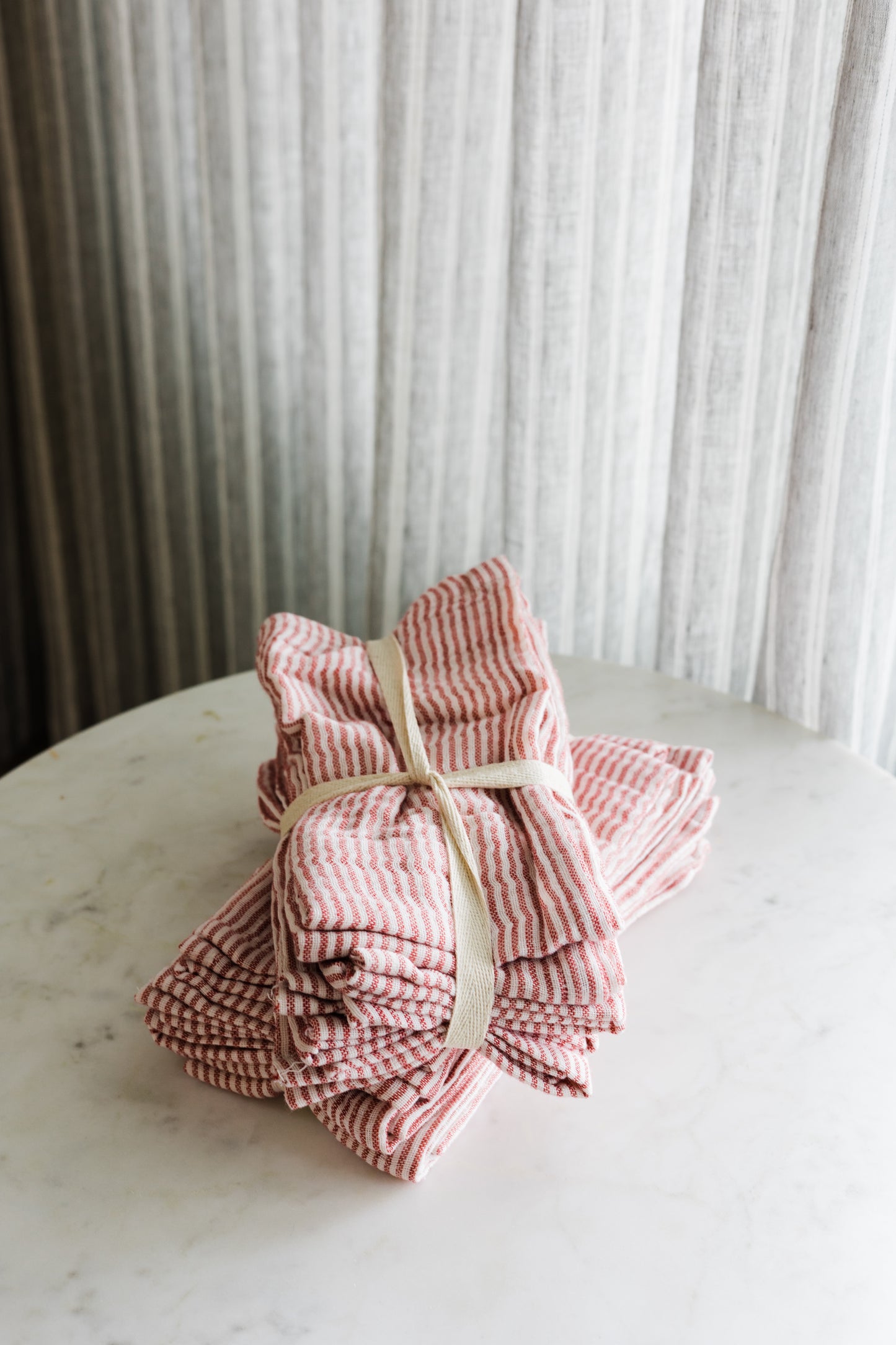 Cotton Napkins w/ Stripes, Set of 4