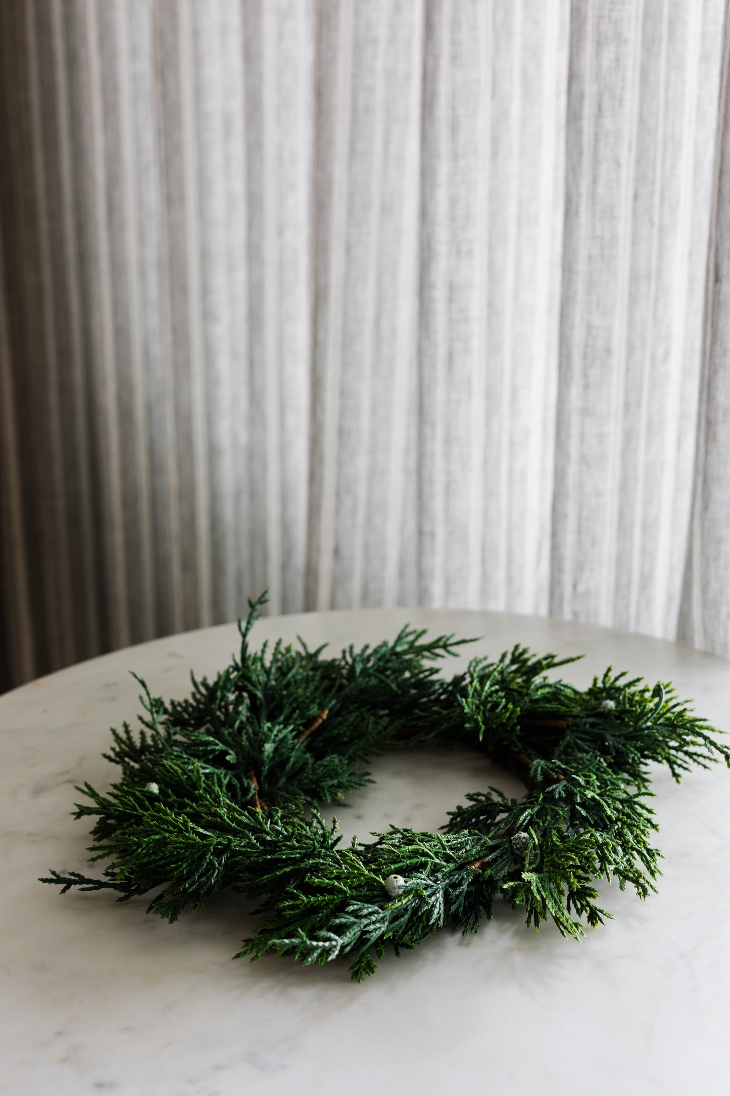 Mini Faux Juniper Wreath