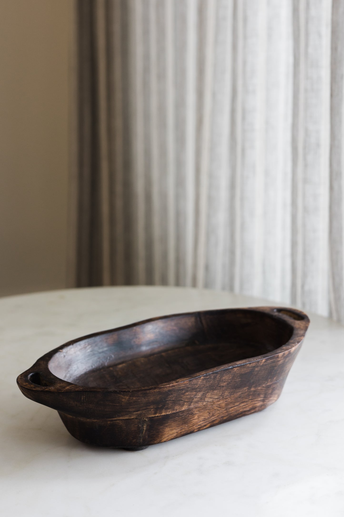 Mango Wood Bowl with Handles