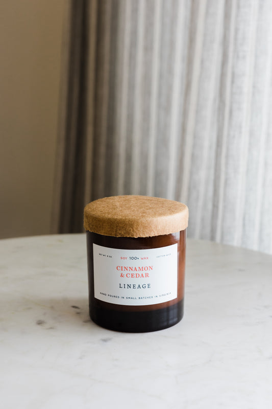 Lineage - Cinnamon & Cedar 9 oz Candle