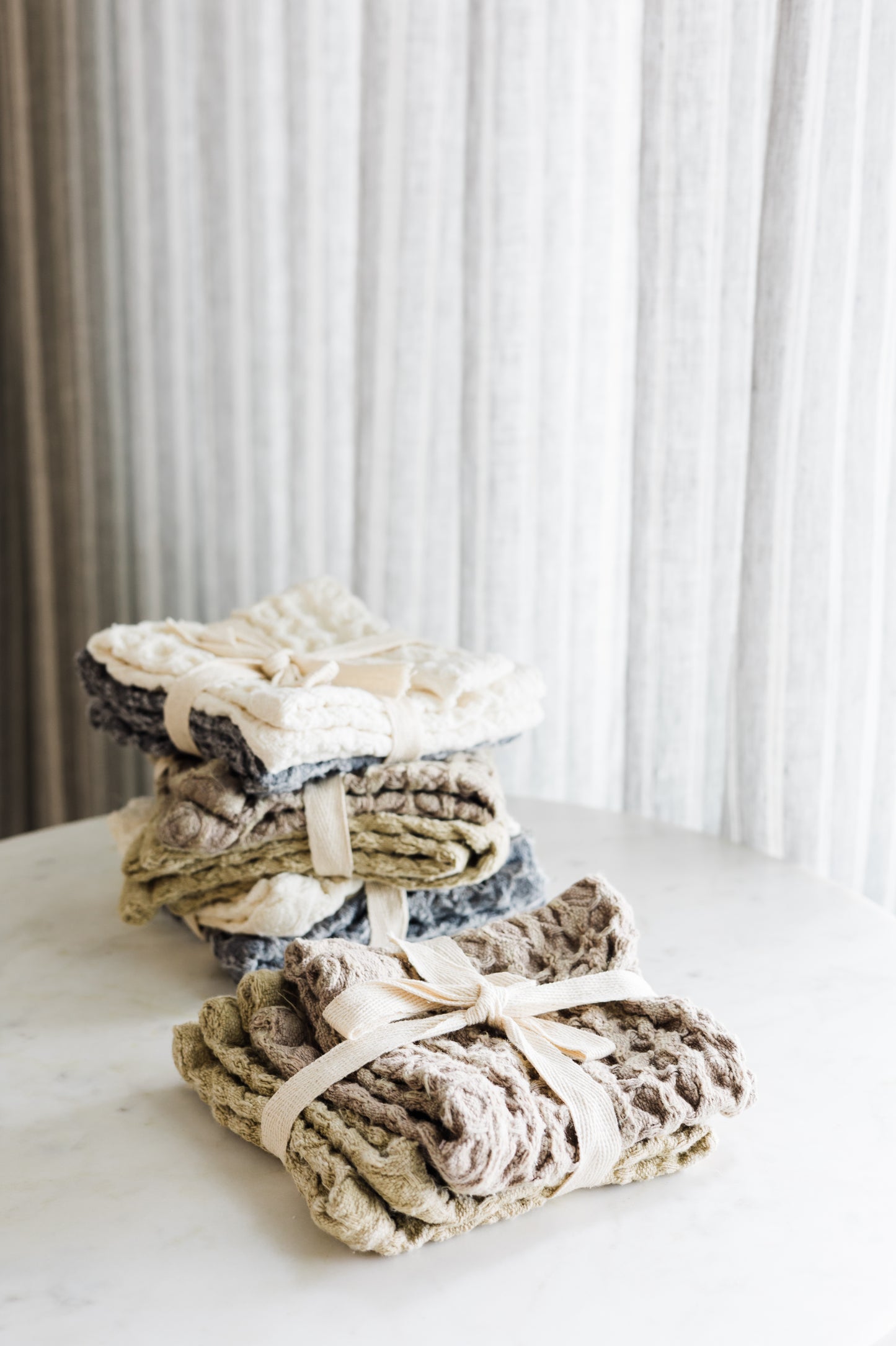 Cotton Waffle Dish Cloths, Set of 2