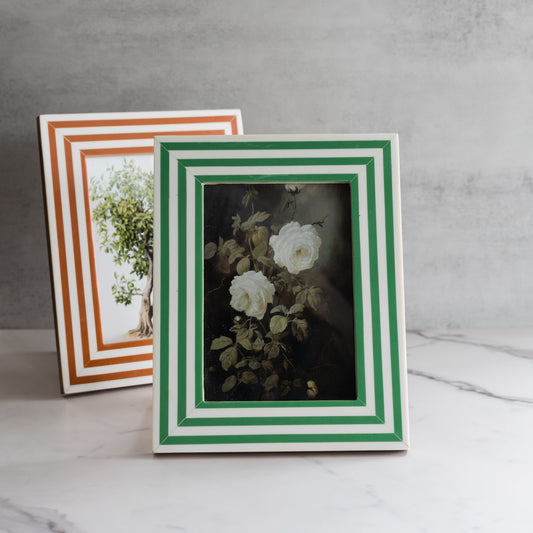 Striped Resin Picture Frame