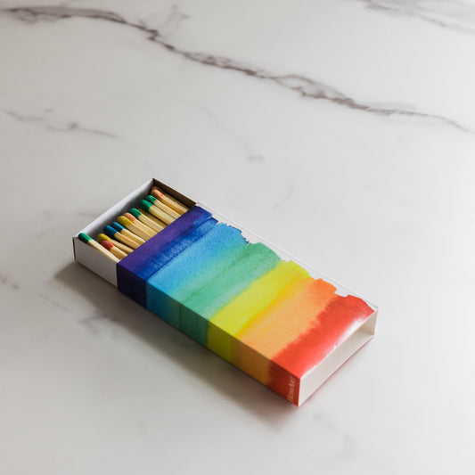 Matches - Watercolor Rainbow