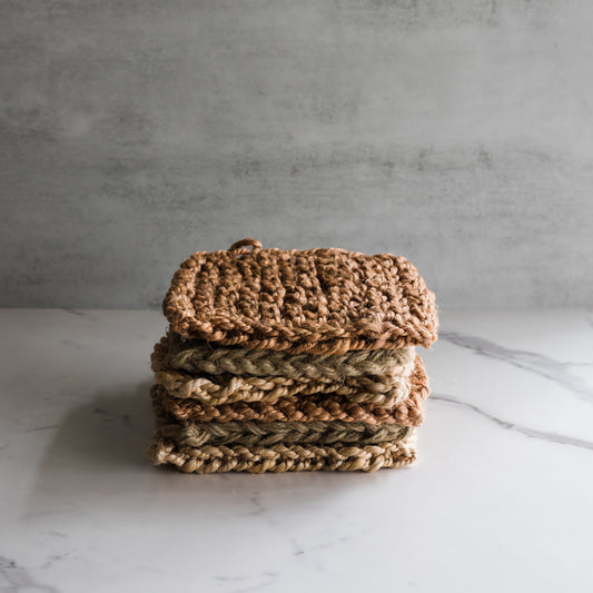 Jute Crocheted Pot Holder