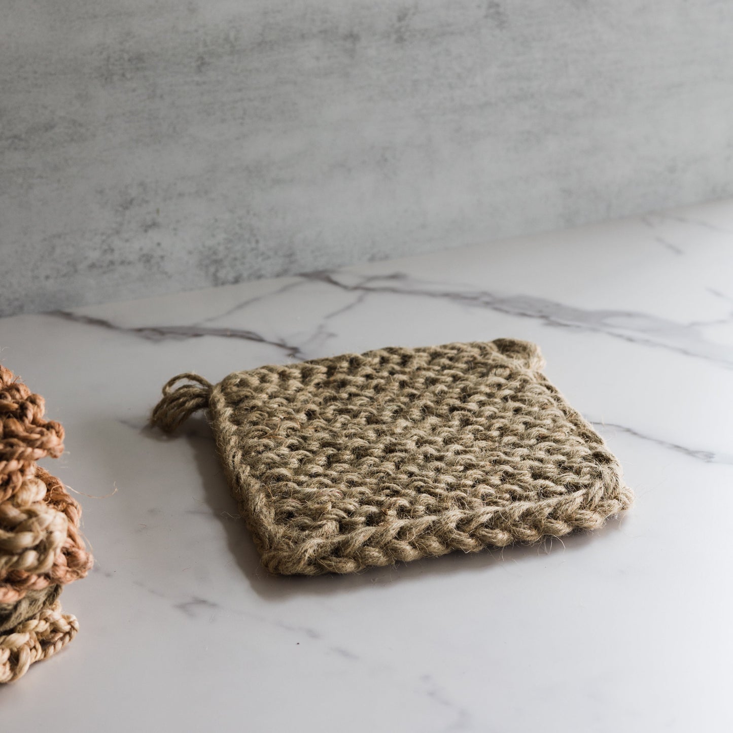 Jute Crocheted Pot Holder