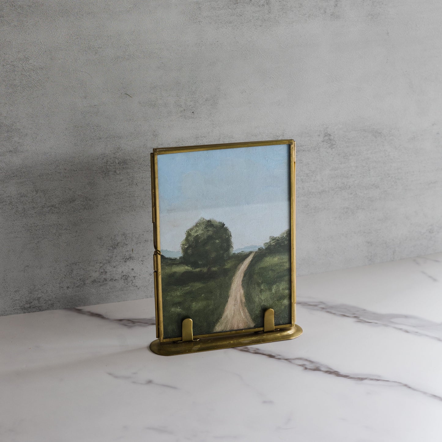 Brass & Glass Photo Frame