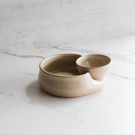 Stoneware Cracker & Soup Bowl