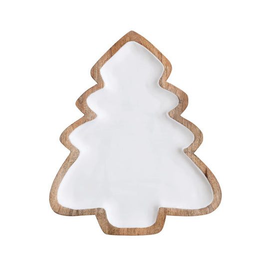 Enamel Christmas Tree Tray
