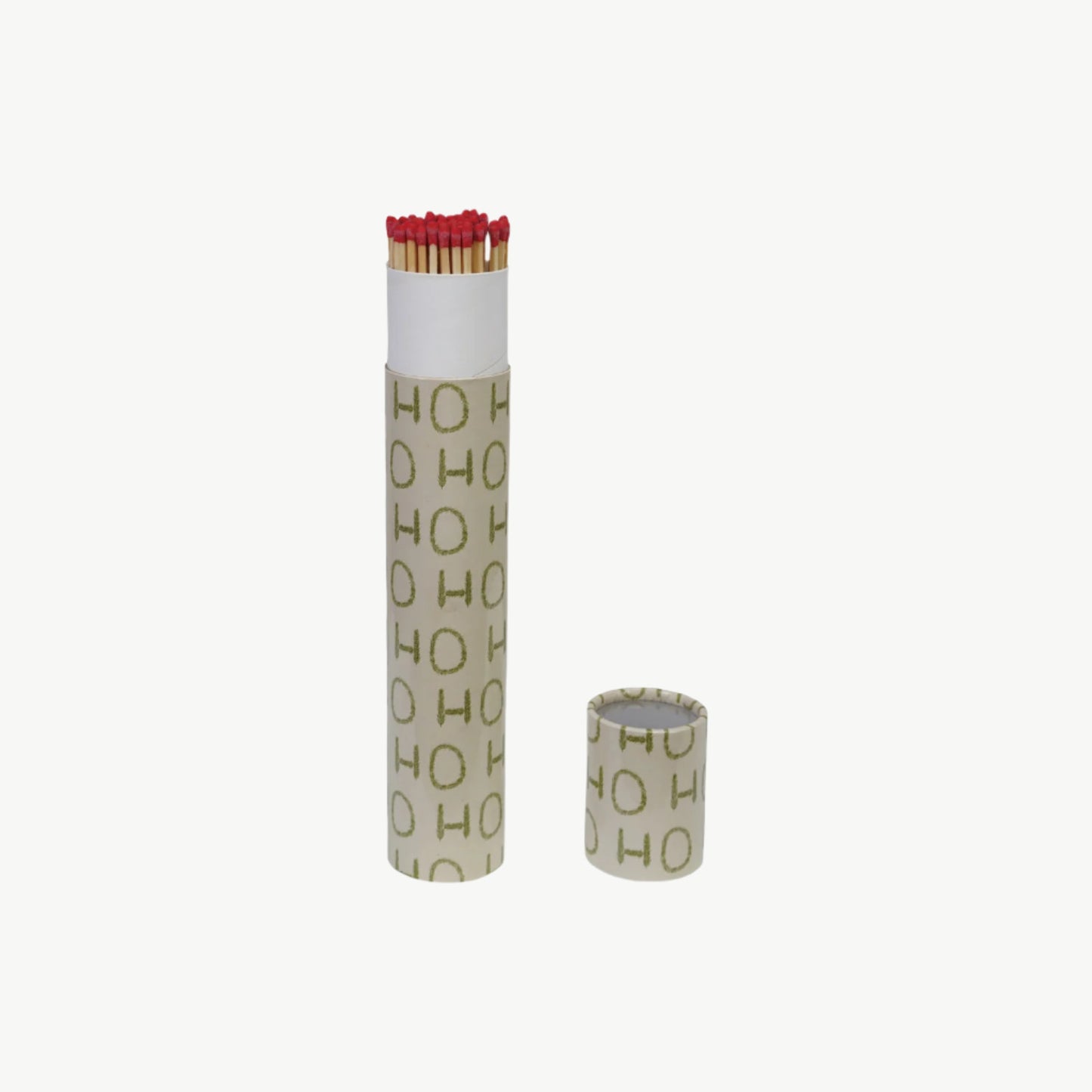 Safety Fireplace Matches in Tube Matchbox "HO HO HO"
